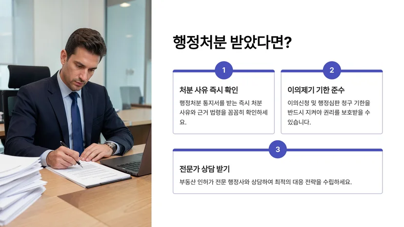 부동산중개업 등록 후 행정처분 받았을 때 구제 방법 부동산중개업 위반으로 받는 행정처분 종류