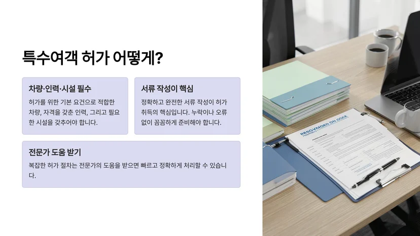화물자동차 운송사업 허가부터 택시 운송사업 허가까지, 운수사업 허가 절차 완벽 가이드 운수사업의 기본 개념과 분류
