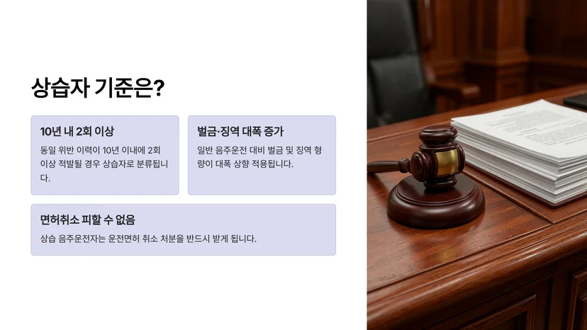 음주운전 면허취소 구제, 행정심판 기준과 상습자 가중처벌 완전 정리 음주운전 상습자, 법적으로 어떻게 정의되나