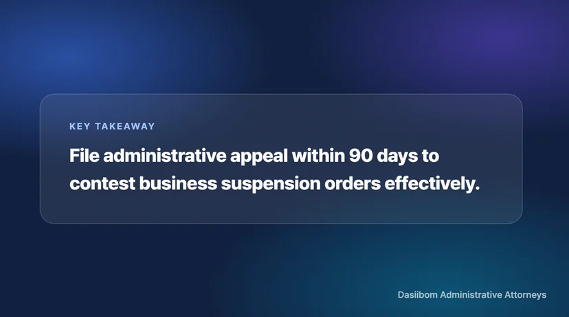 Administrative Appeal (행정심판) Procedure for Canceling Business Suspension Orders: Step-by-Step Required Documents and Requirements Preparing the Administrative Appeal Statement and Essential Documents