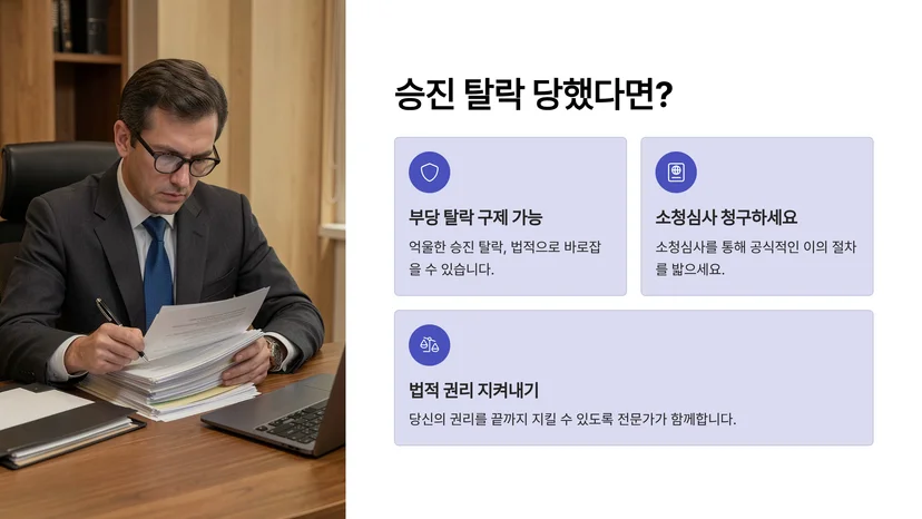 공무원 승진 탈락 구제 방법, 소청심사 청구부터 행정소송까지 공무원 승진 탈락과 징계의 관계 이해하기
