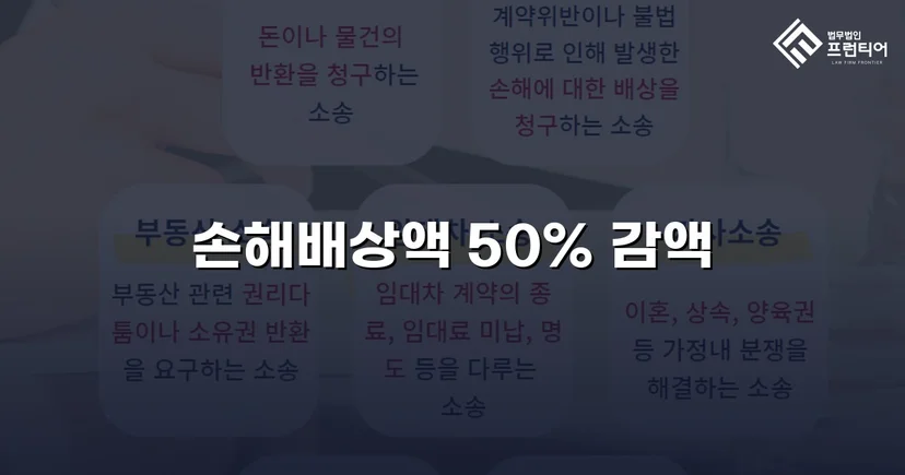상간소송 피고, 손해배상액 50% 감액 판결 확정