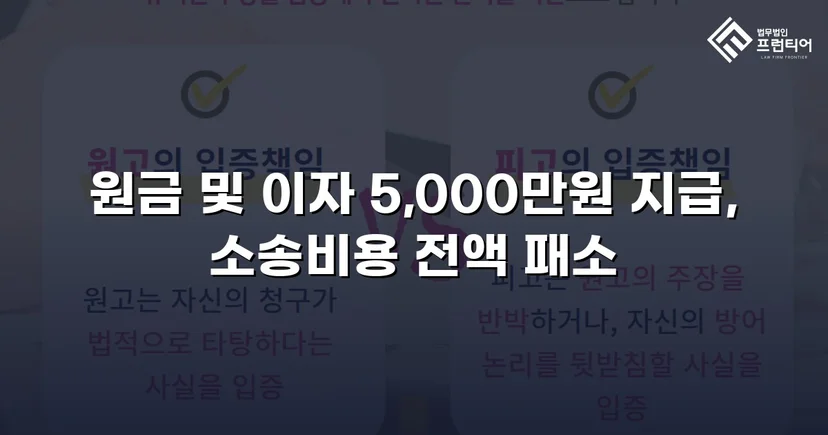 차용증 없이도 500만 원 전액을 돌려받다