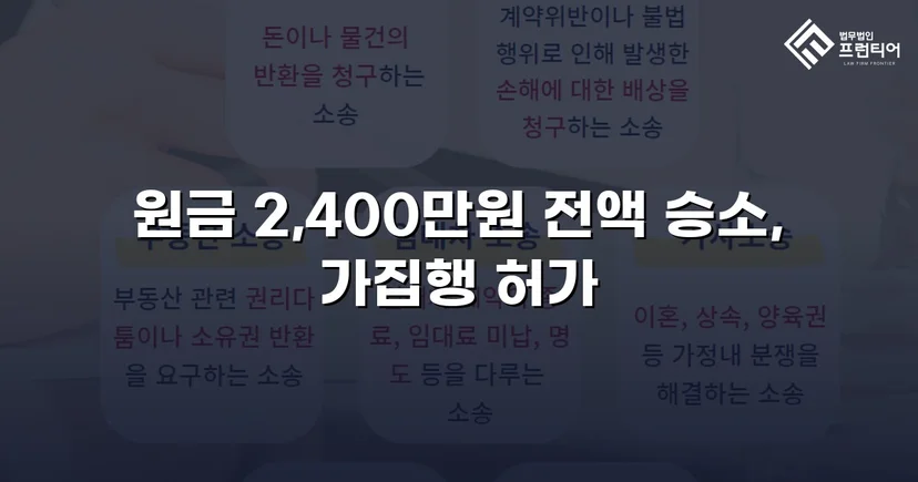2,400만 원 대여금, 전액 회수로 끝난 반전의 소송