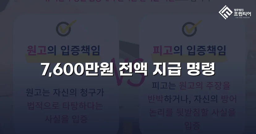 빌려준 7,600만 원, 포기하지 않아 전액 돌려받았습니다