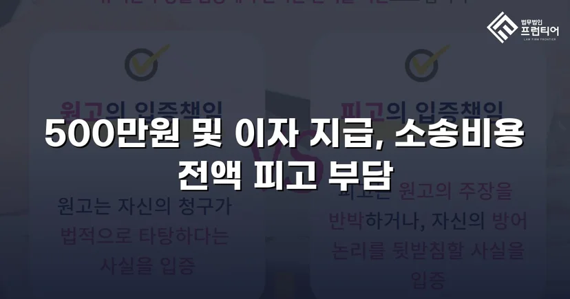 차용증 없이도 500만 원 전액을 돌려받다
