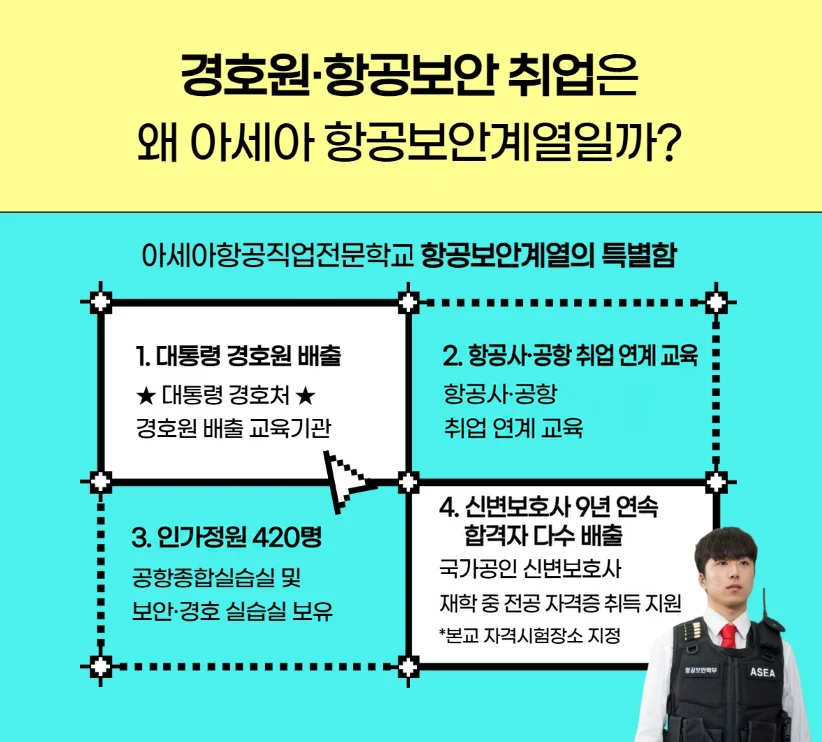 항공보안계열 안내 이미지