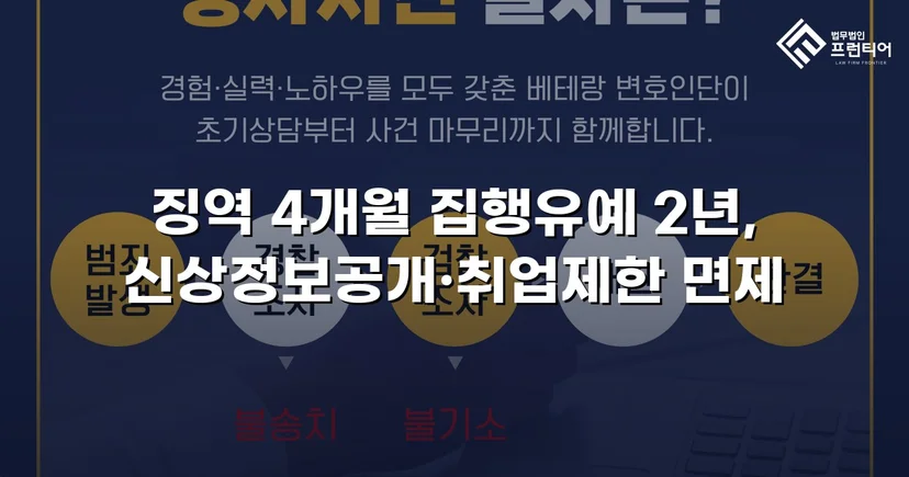 CCTV 증거까지 있던 강제추행·협박 사건, 집행유예와 부수처분 면제를 이끌어내다