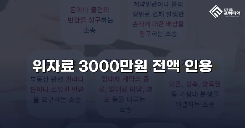 상간녀 손해배상 청구, 3,000만 원 전액 인용 판결