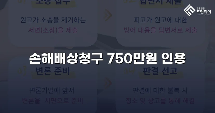 상간소송 손해배상 1,500만 원 청구, 750만 원 감액 판결 이끌어내다