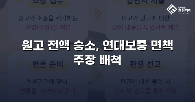 연대보증 면책 주장 꺾고 잔여 대여금 2,900만 원 전액 승소