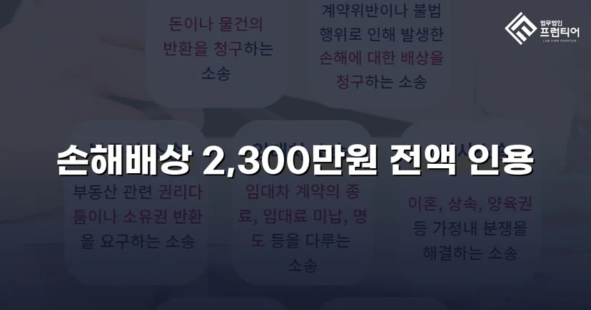 상간남 소송, 청구 전액 2,300만 원 인용 판결