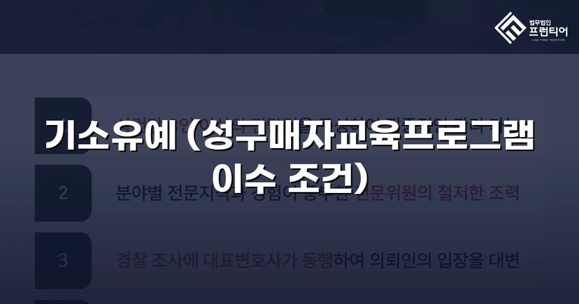 성매매 혐의 입건, 전과 없이 기소유예로 마무리한 사건
