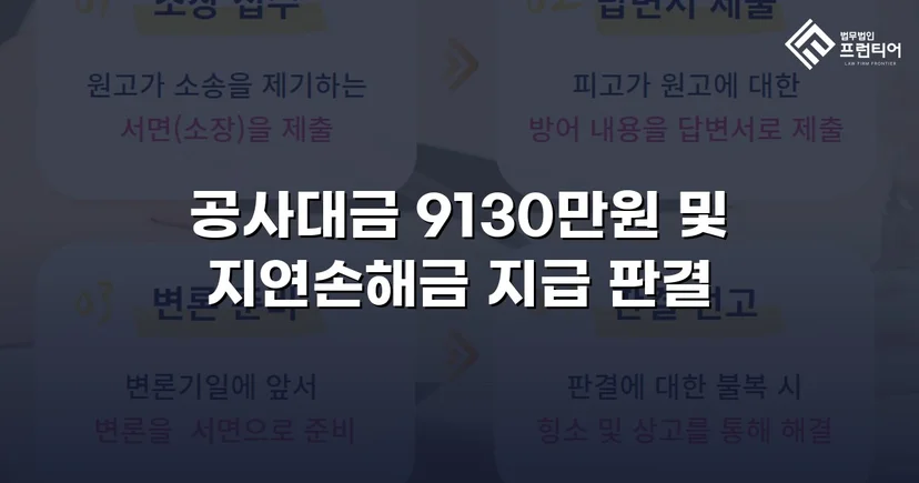 공사대금 전액 승소, 미지급 대금 913만 원을 되찾다