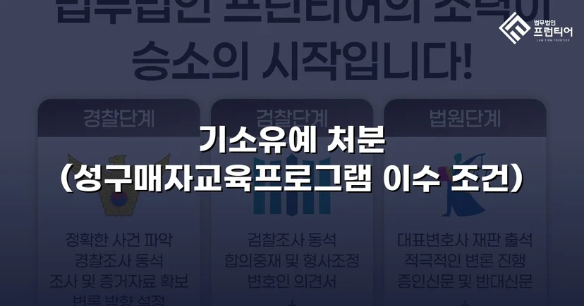 성매매 혐의 입건, 전과 없이 기소유예로 마무리한 사건
