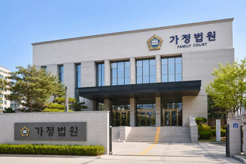 도주치상|가정법원 건물 외관 전경 사진