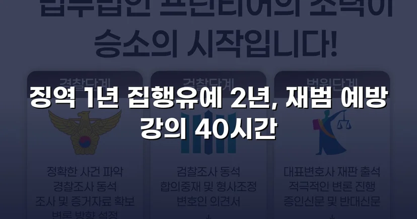 필로폰 2회 매수·4회 투약, 실형 위기에서 집행유예를 이끌어낸 변론