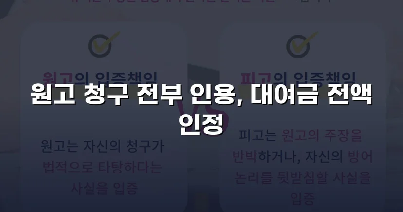 적금까지 해지해 빌려준 돈, 대여금 전액 인용 받다