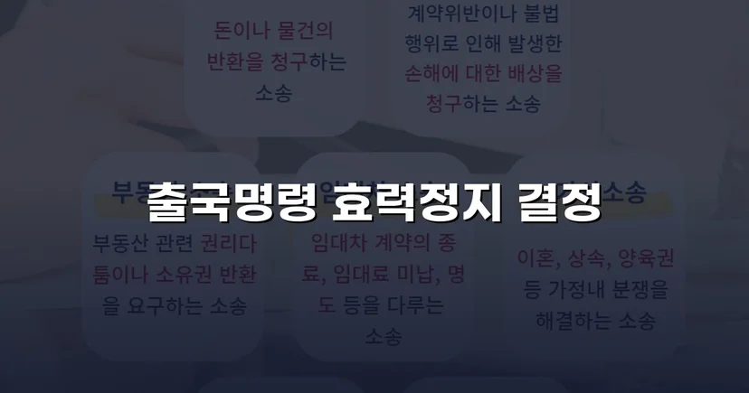 출국명령처분 집행정지 신청 인용, 국내 체류권 지켜냈습니다