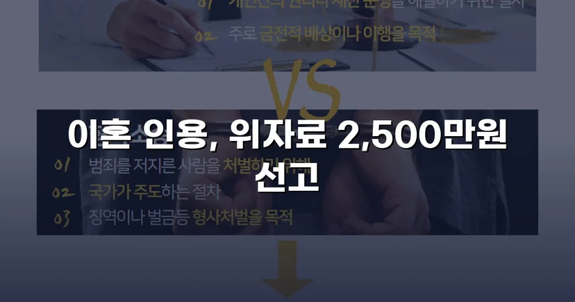 배우자의 부정행위, 반소까지 막아내고 이혼 및 위자료 2,500만 원 승소