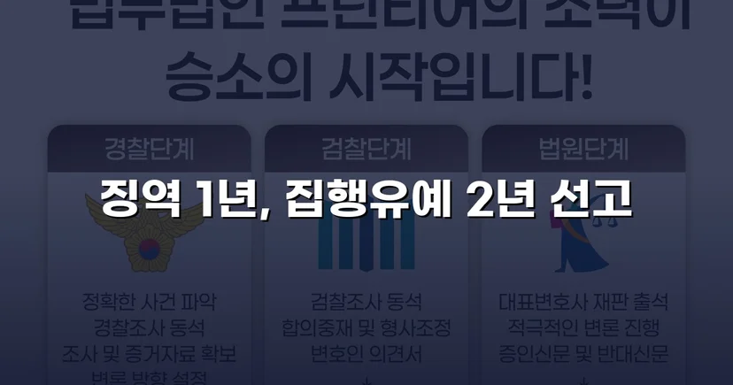 필로폰 2회 매수·4회 투약, 실형 위기에서 집행유예를 이끌어낸 변론