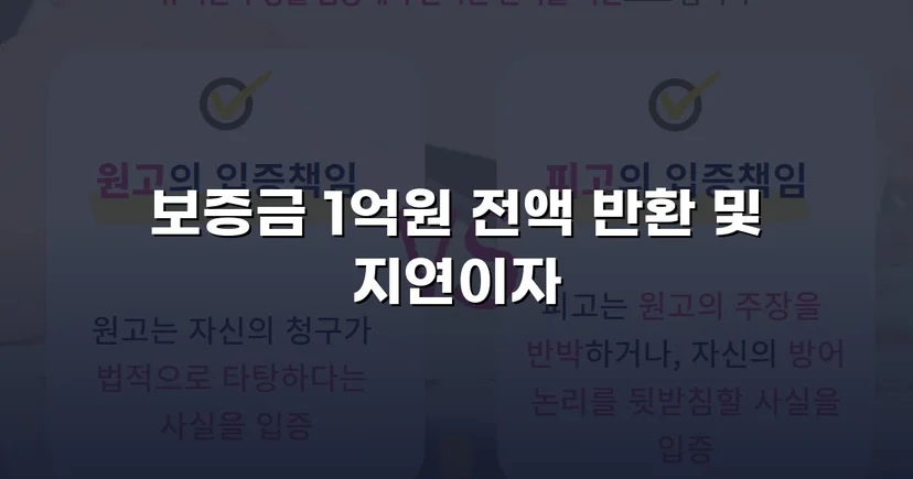 전세보증금 1억 원, 도주한 임대인에게서 전액 회수한 사건