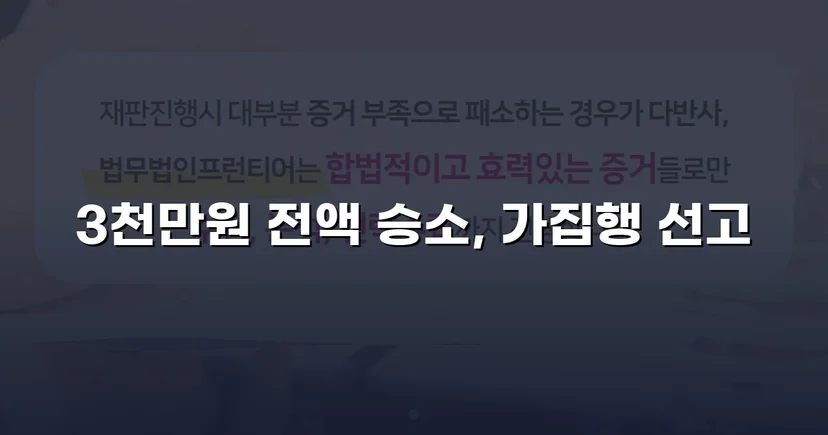 채무 분쟁 손해배상 청구, 3천만 원 전액 승소 판결