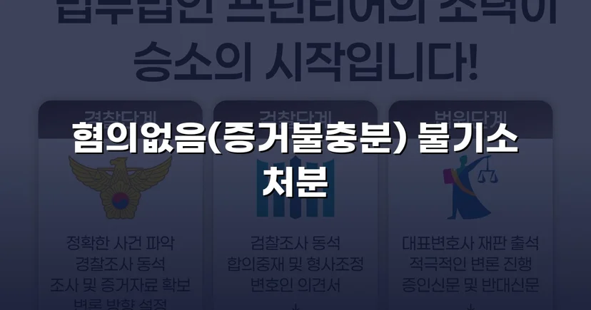 공중밀집장소추행 혐의, 증거불충분 혐의없음으로 뒤집다