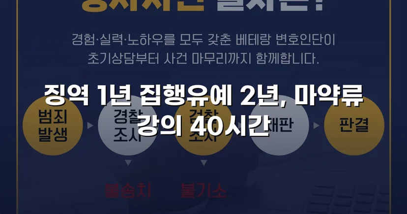 필로폰 2회 매수·4회 투약, 실형 위기에서 집행유예를 이끌어낸 변론