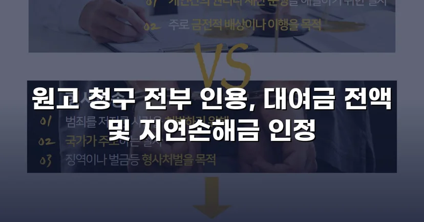 적금까지 해지해 빌려준 돈, 대여금 전액 인용 받다