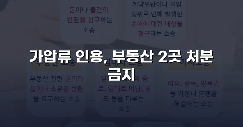 이혼 재산분할, 가압류 인용으로 채무자 처분 막아낸 사건