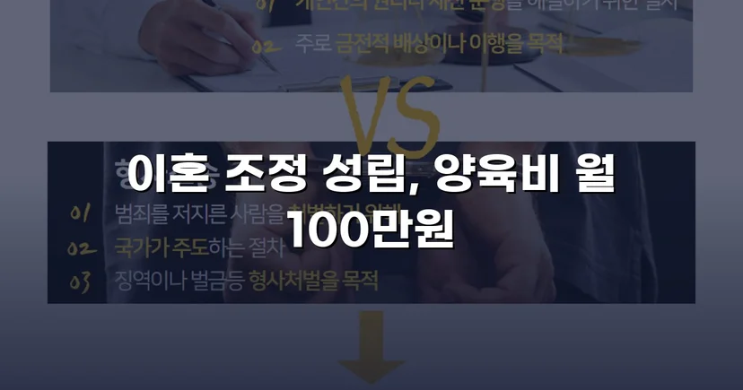 상대방의 고액 반신청, 조정으로 뒤집은 이혼 성공사례