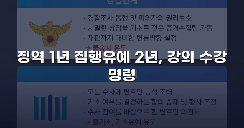 필로폰 2회 매수·4회 투약, 실형 위기에서 집행유예를 이끌어낸 변론