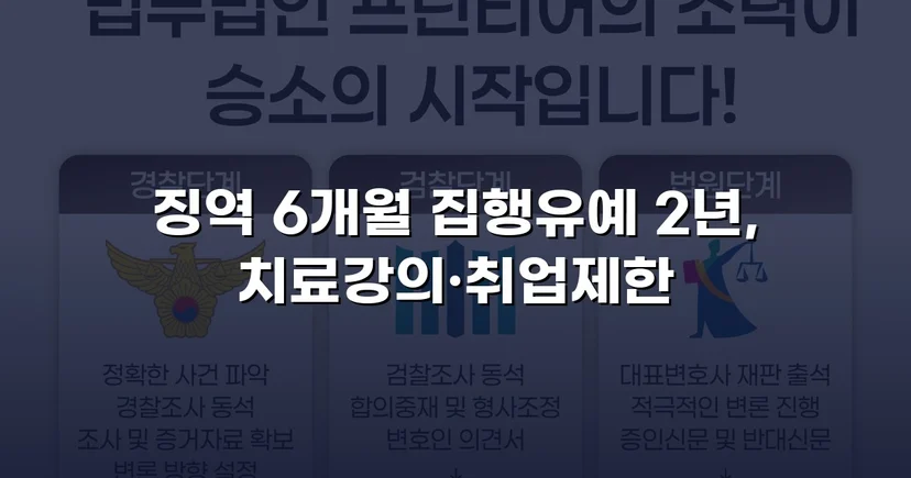 아청법·스토킹 혐의, 집행유예로 실형을 막아낸 사건