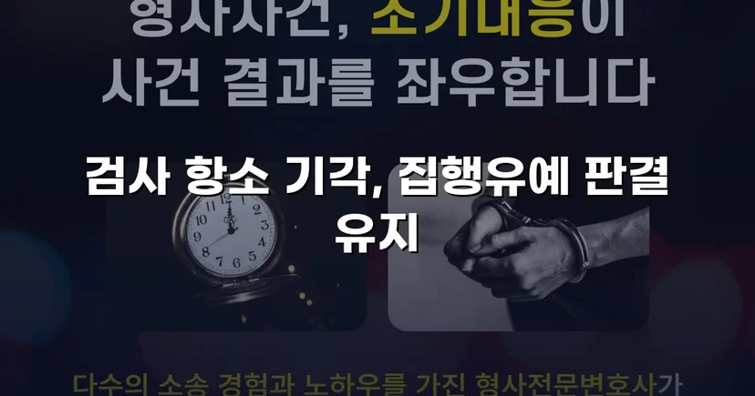 검사의 항소를 막아낸 성매매알선 사건, 원심 집행유예 유지