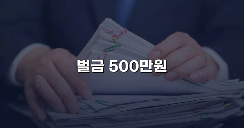 신호위반 교통사고 치상, 합의 이끌어내 벌금 500만 원으로 마무리