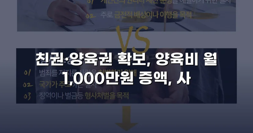 상대방이 제시한 양육비, 조정에서 2배로 뒤집었습니다