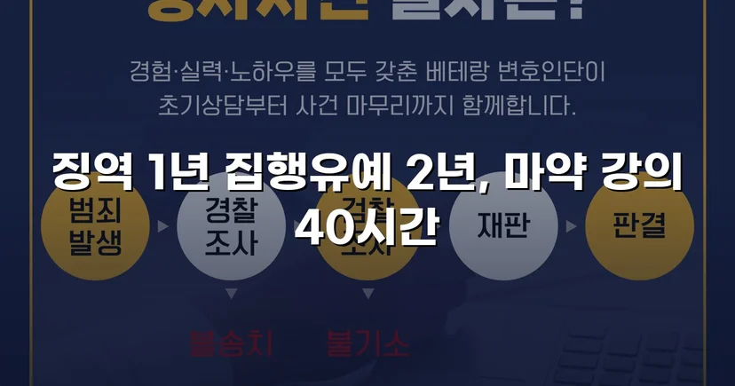 필로폰 2회 매수·4회 투약, 실형 위기에서 집행유예를 이끌어낸 변론