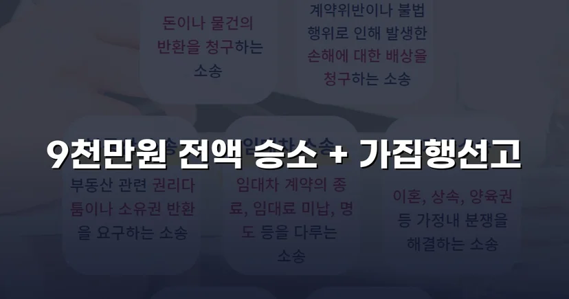 9천만 원 금전반환 청구, 전액 승소로 채권 회수 성공