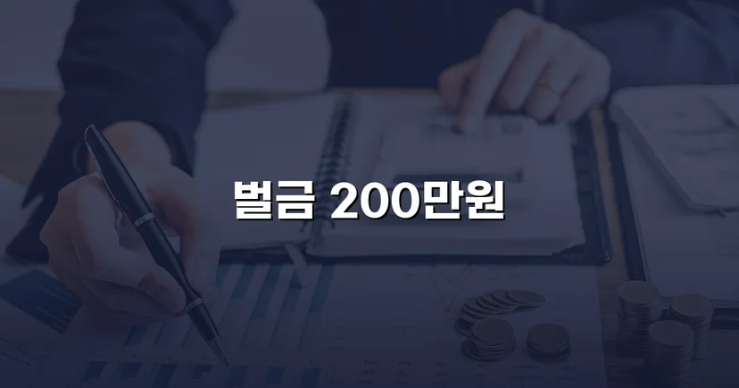 혈중알코올농도 초과 외국인 음주운전, 벌금 200만 원으로 마무리