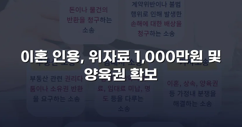 재혼 가정 이혼 소송, 반소로 뒤집어 위자료·양육권 모두 확보