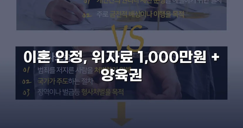 재혼 가정 이혼 소송, 반소로 뒤집어 위자료·양육권 모두 확보
