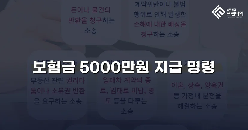 보험사의 자살 주장을 뒤집고 사망보험금 5,000만 원 지급 판결