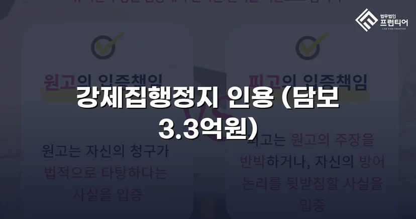 가집행 강제집행 위기, 담보 조건부 정지 결정으로 역전