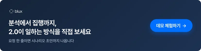 블럭스 에이전트 무료 체험하기 — 분석부터 전략, 실행까지 마케터의 모든 일을 함께합니다