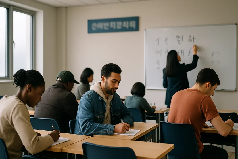 사회통합프로그램 수업에서 기본소양을 준비하는 결혼이민자, 간이귀화 귀화시험 대비
