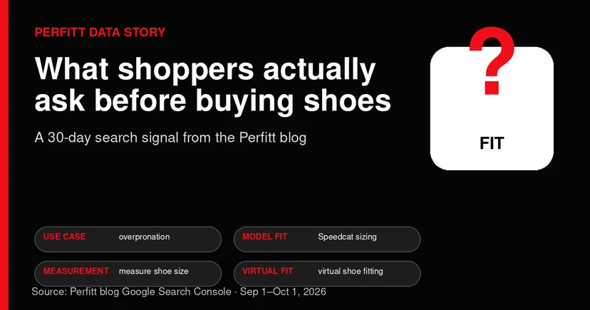 Perfitt 30-day search signal: what shoppers ask before buying shoes