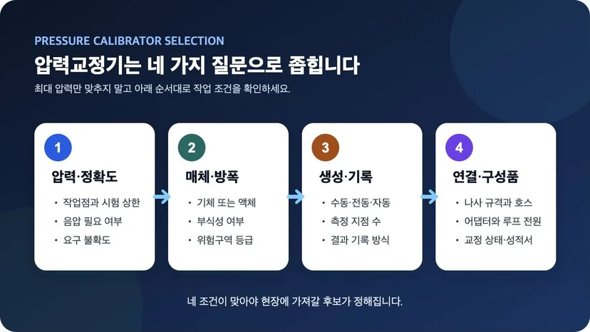 압력교정기 렌탈 전 확인할 네 가지 선택 기준