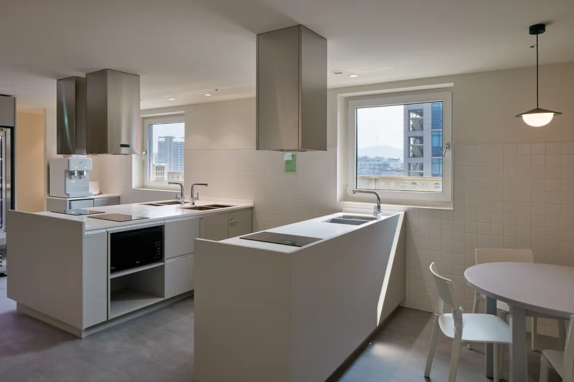 Shared kitchen at Mangrove Sinseol