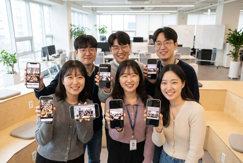 공동 포토북으로 만드는 회사 워크숍 단체 앨범